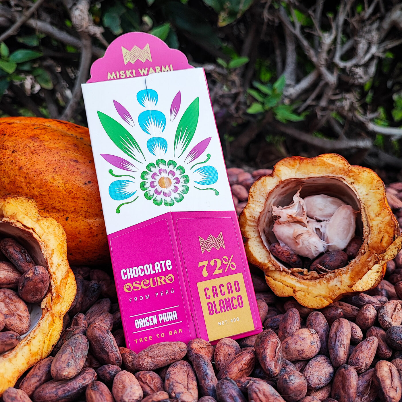 Chocolate 72% — Endulzado con panela